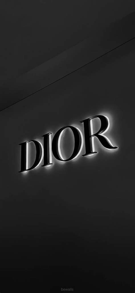 black and white Dior wallpaper